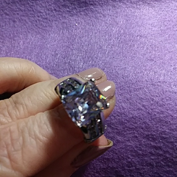 SOLD Sz9 Sterling silver amethyst ring new - Picture 4 of 6